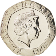 Coin, Great Britain, Elizabeth II, 20 Pence, 2008, MS(63), Copper-nickel