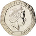Coin, Great Britain, Elizabeth II, 20 Pence, 2008, MS(63), Copper-nickel