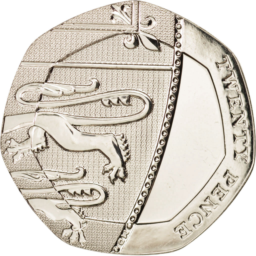 Coin, Great Britain, Elizabeth II, 20 Pence, 2008, MS(63), Copper-nickel