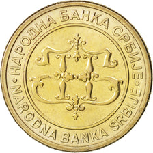 Serbia, 2 Dinara, 2003, MS(63), Copper-Nickel-Zinc, KM:35