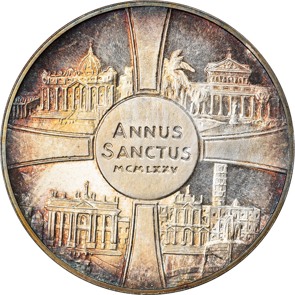 Vatican, Medal, Paulus VI, Annus Sanctus, Religions & beliefs, 1975, Soccorsi
