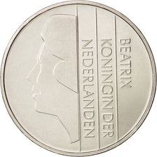 Netherlands, Beatrix, 2-1/2 Gulden, 1992, MS(63), Nickel, KM:206