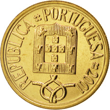 Portugal, 5 Escudos, 2001, Lisbon, MS(63), Nickel-brass