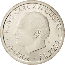 Sweden, Carl XVI Gustaf, Krona, 2000, Eskilstuna, MS(63), Copper-nickel, KM:897