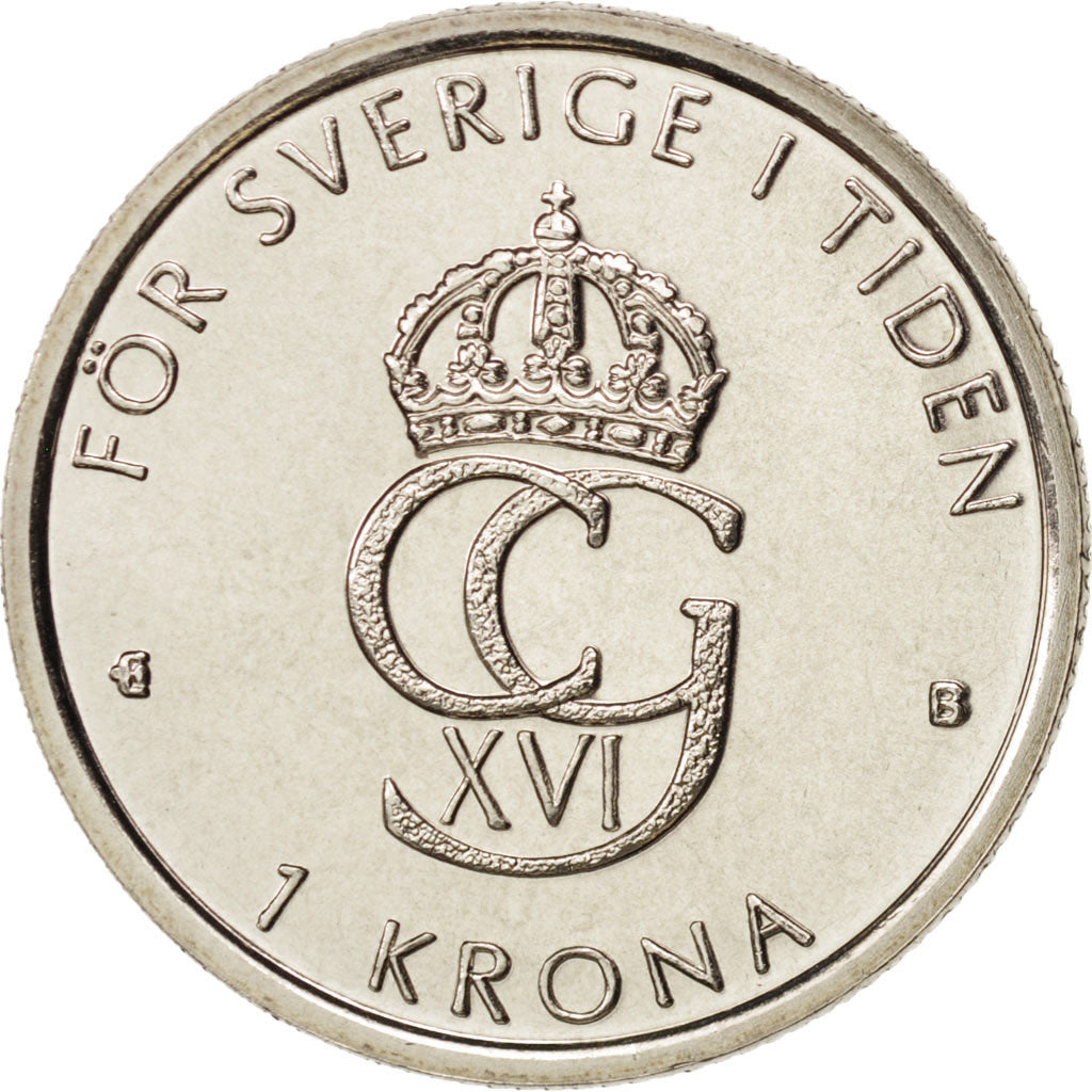 Sweden, Carl XVI Gustaf, Krona, 2000, Eskilstuna, MS(63), Copper-nickel, KM:897