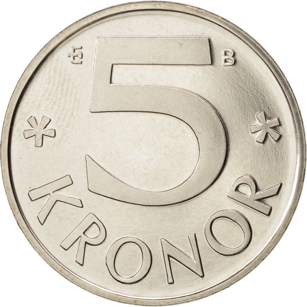 Sweden, Carl XVI Gustaf, 5 Kronor, 2000, KM:853a