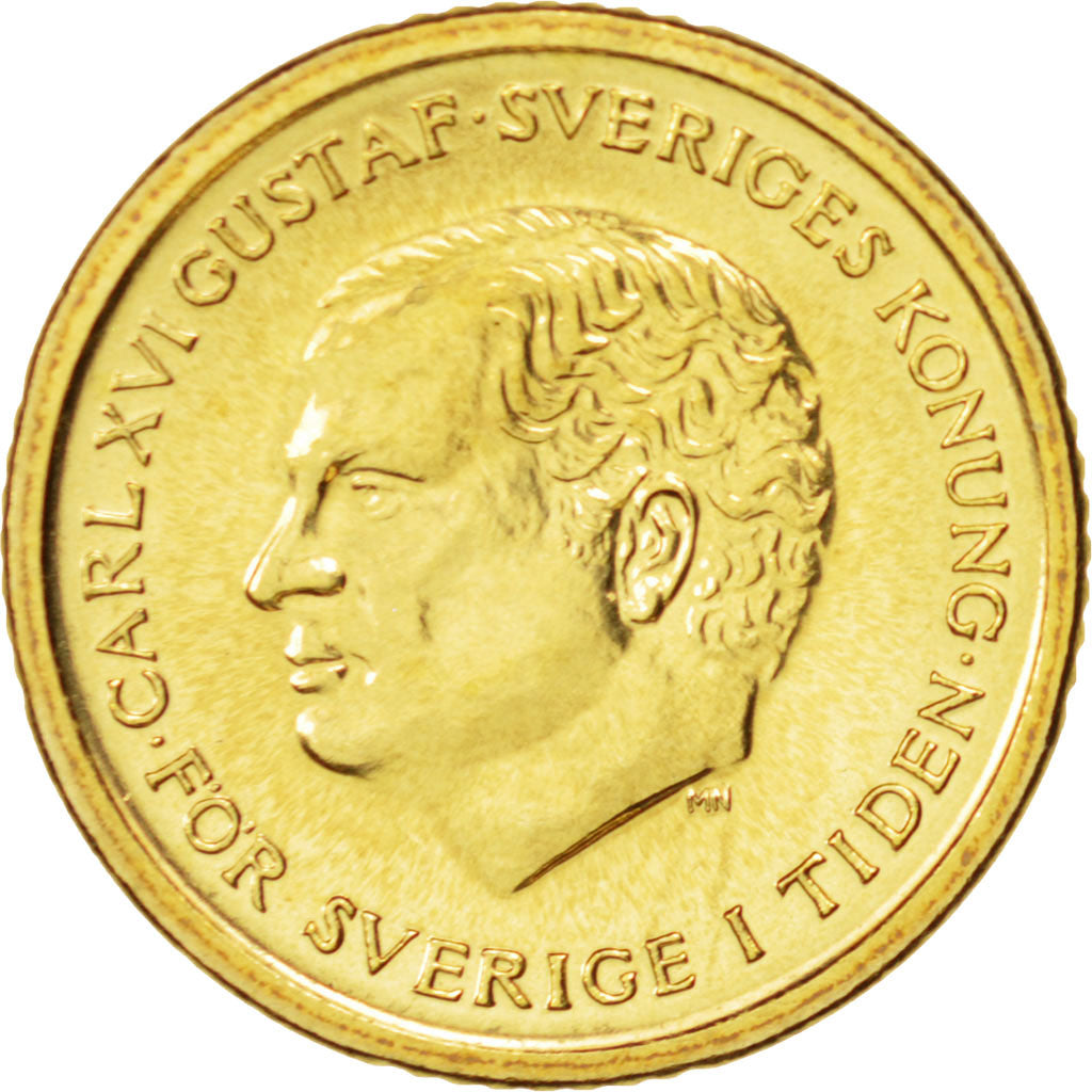 Schweden, Carl XVI Gustaf, 10 Kronor, 2000, UNZ, Copper-Aluminum-Zinc, KM:877