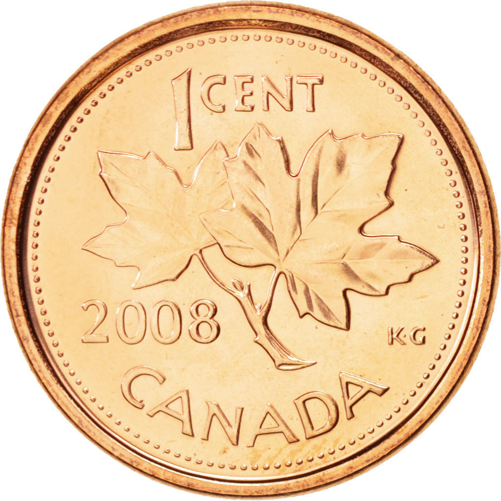 Coin, Canada, Elizabeth II, Cent, 2008, Royal Canadian Mint, Winnipeg, MS(63)