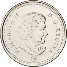 Canada, Elizabeth II, 25 Cents, 2008, MS(63), Nickel plated steel, KM:762