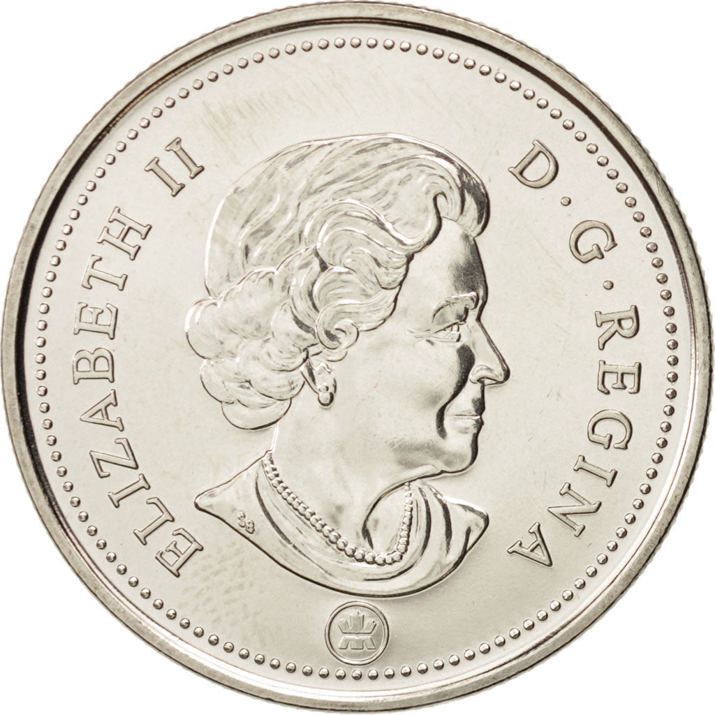 Coin, Canada, Elizabeth II, 50 Cents, 2008, Royal Canadian Mint, Winnipeg