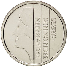 Netherlands, Beatrix, 25 Cents, 1999, MS(63), Nickel, KM:204