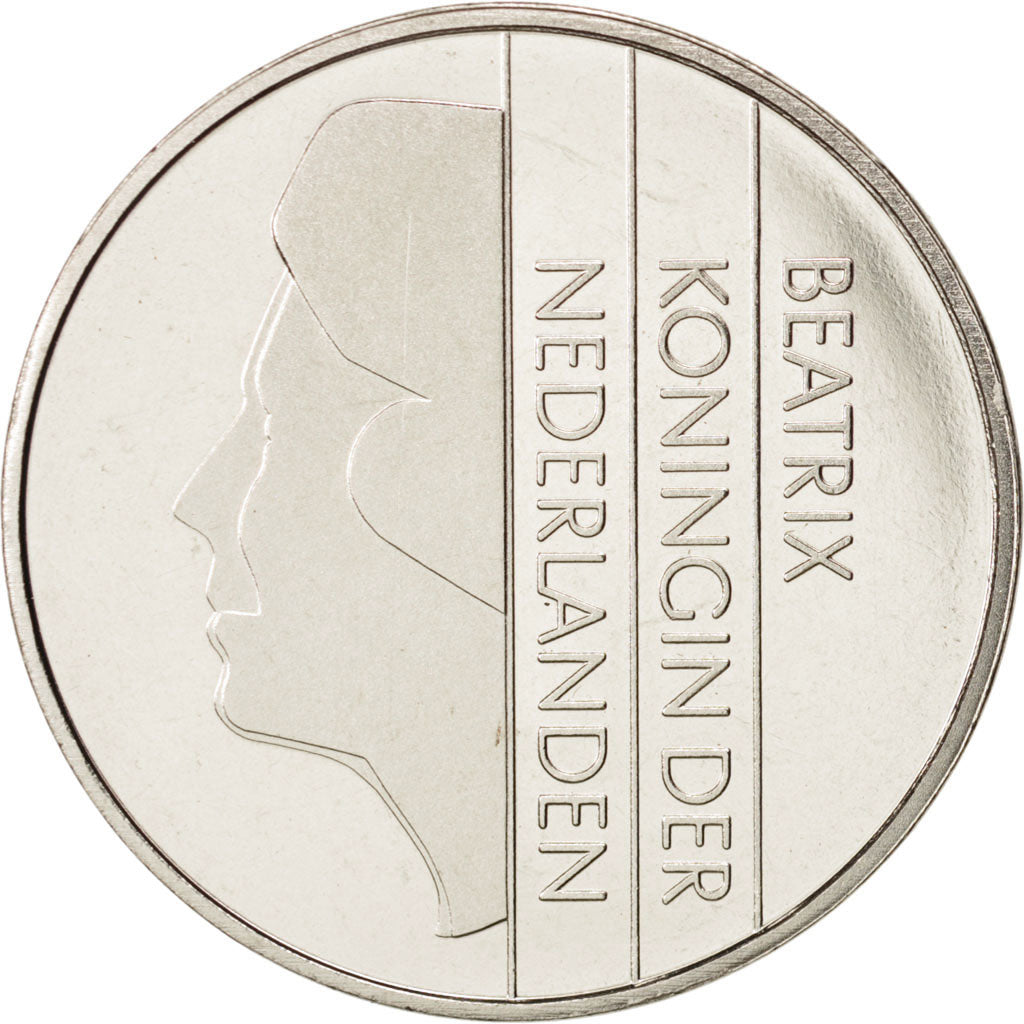 Netherlands, Beatrix, 2-1/2 Gulden, 1999, MS(63), Nickel, KM:206