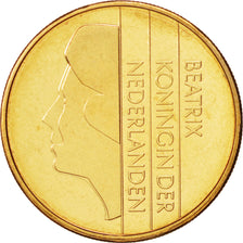 Netherlands, Beatrix, 5 Gulden, 1999, MS(63), Bronze Clad Nickel, KM:210