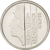 Coin, Netherlands, Beatrix, 25 Cents, 1998, MS(63), Nickel, KM:204