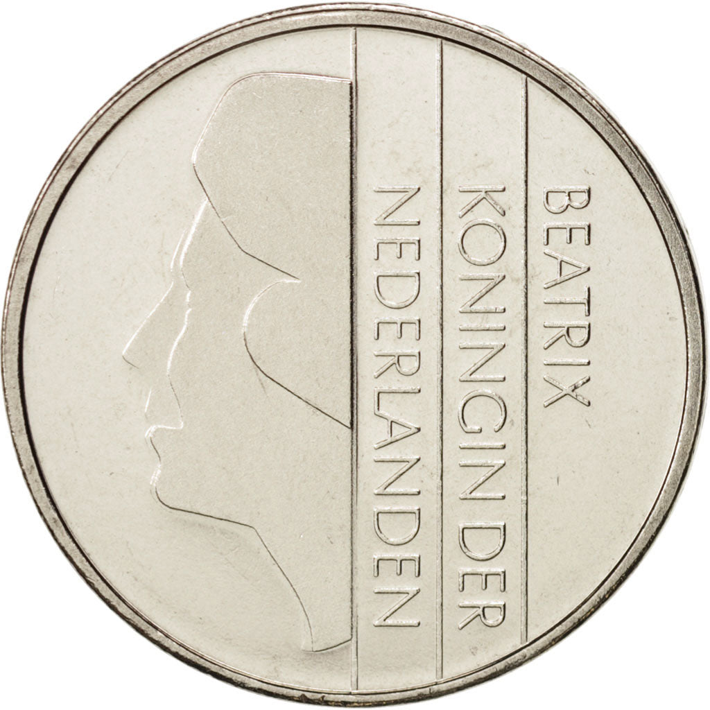 Coin, Netherlands, Beatrix, Gulden, 1998, MS(63), Nickel, KM:205