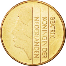 Coin, Netherlands, Beatrix, 5 Gulden, 1998, MS(63), Bronze Clad Nickel, KM:210
