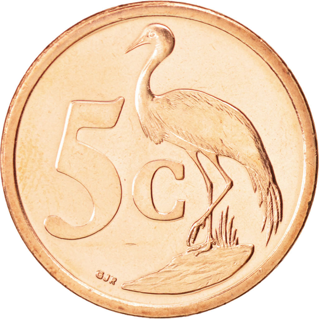 South Africa, 5 Cents, 2008, Pretoria, MS(63), Copper Plated Steel, KM:440