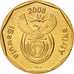 Moneta, Sudafrica, 20 Cents, 2008, Pretoria, SPL, Acciaio placcato in bronzo