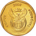 Coin, South Africa, 50 Cents, 2008, Pretoria, MS(63), Bronze Plated Steel