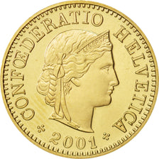 Switzerland, 5 Rappen, 2001, Bern, MS(64), Aluminum-Bronze, KM:26c