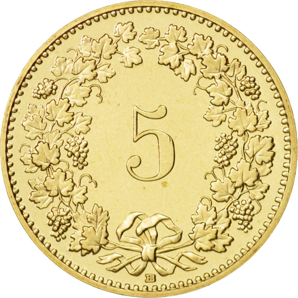 Switzerland, 5 Rappen, 2001, Bern, MS(64), Aluminum-Bronze, KM:26c