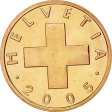 Coin, Switzerland, Rappen, 2005, Bern, MS(64), Bronze, KM:46