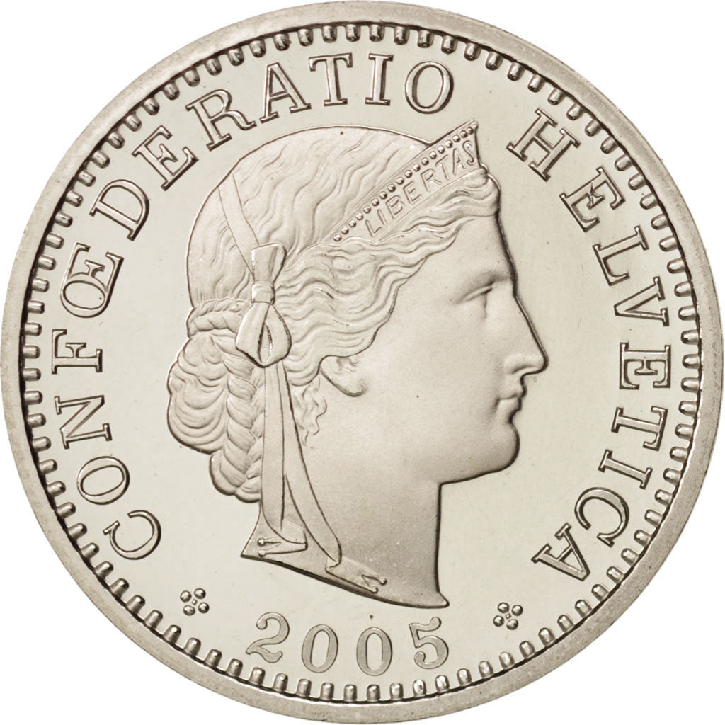 Coin, Switzerland, 20 Rappen, 2005, Bern, MS(64), Copper-nickel, KM:29a