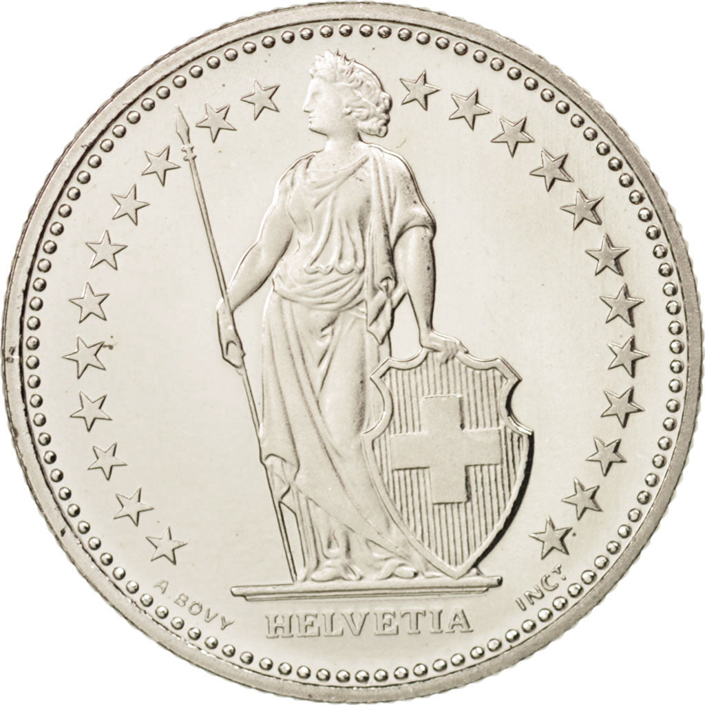 Switzerland, 1/2 Franc, 2005, Bern, MS(64), Copper-nickel, KM:23a.3