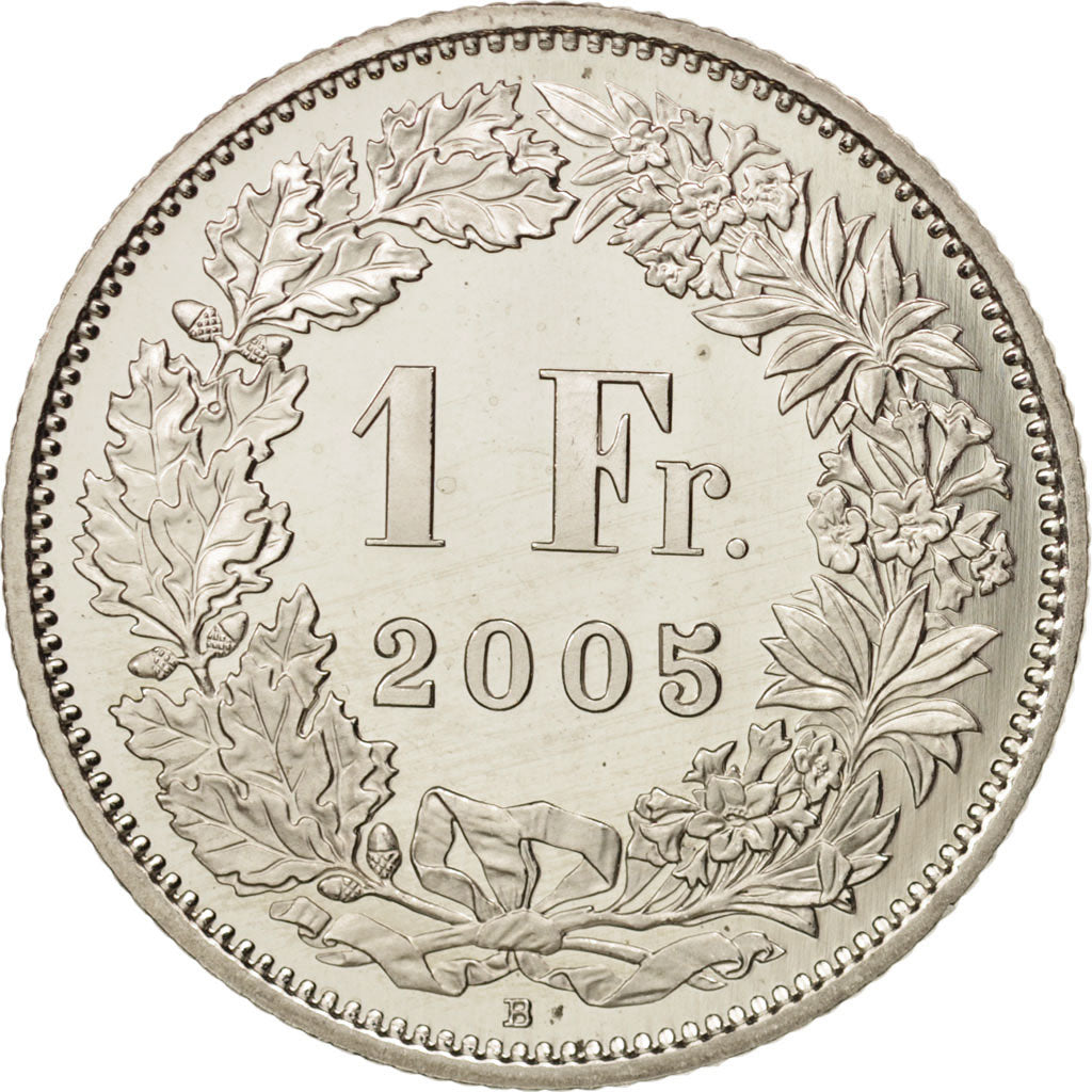 Switzerland, Franc, 2005, Bern, MS(64), Copper-nickel, KM:24a.3