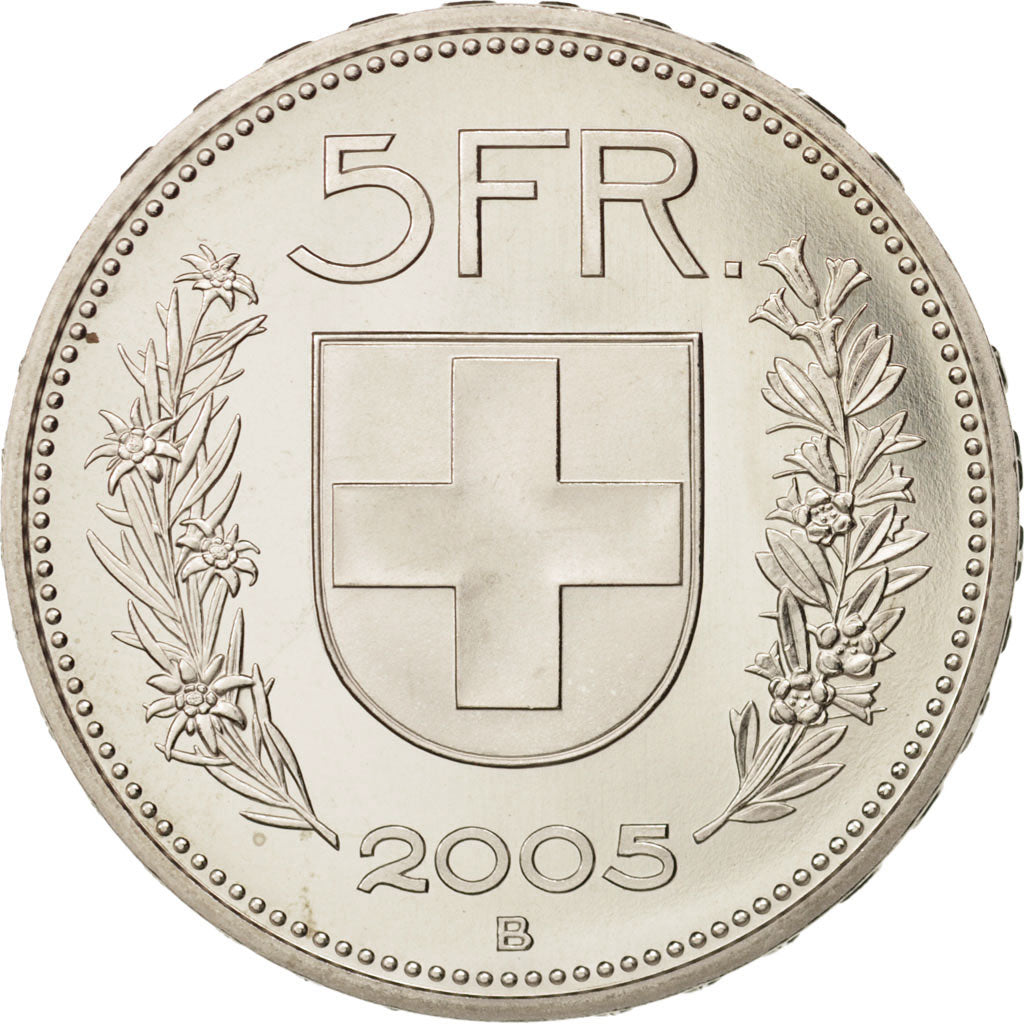 Switzerland, 5 Francs, 2005, Bern, MS(63), Copper-nickel, KM:40a.4