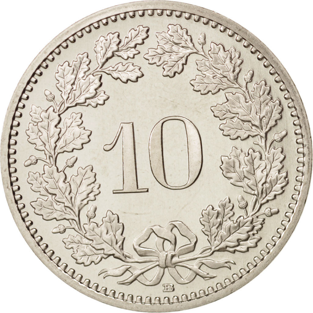 Switzerland, 10 Rappen, 2007, Bern, MS(64), Copper-nickel, KM:27