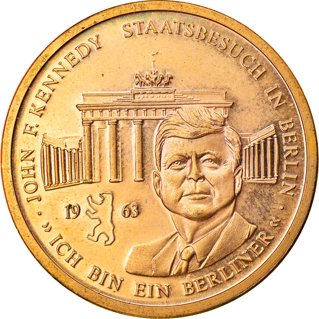 Germany, Medal, John Kennedy, Staatsbesuch in Berlin, Politics, 1963, AU(55-58)