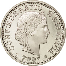 Switzerland, 20 Rappen, 2007, Bern, MS(64), Copper-nickel, KM:29a