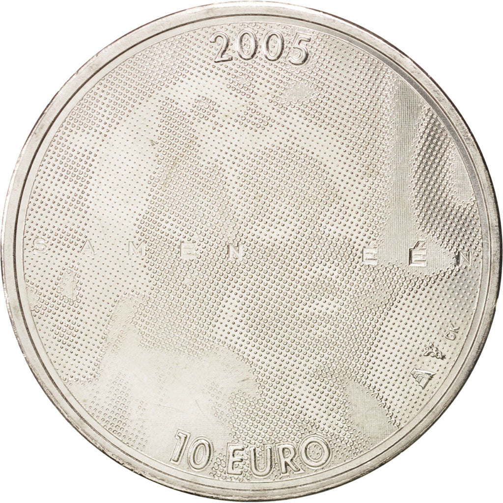 Paesi Bassi, 10 Euro, 2005, SPL, Argento, KM:261