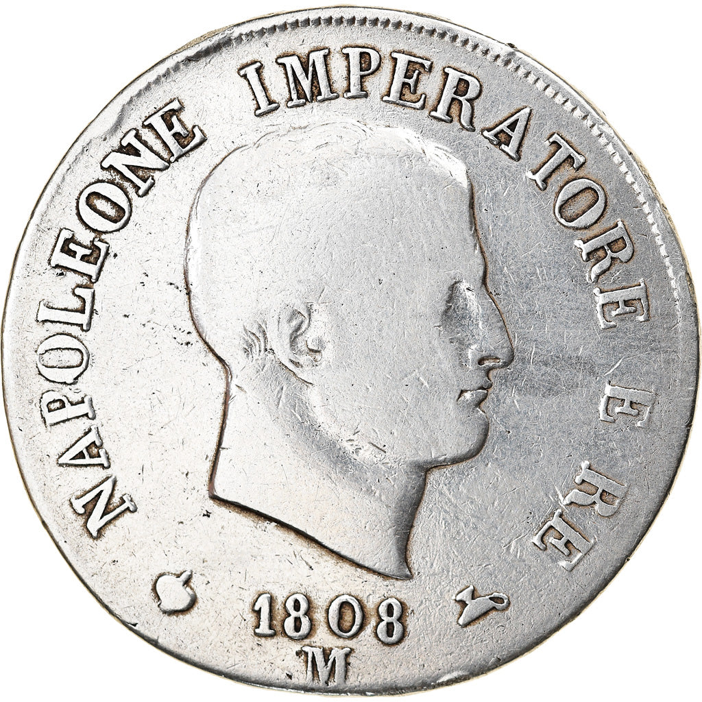 Münze, Italien Staaten, KINGDOM OF NAPOLEON, Napoleon I, 5 Lire, 1808, Milan