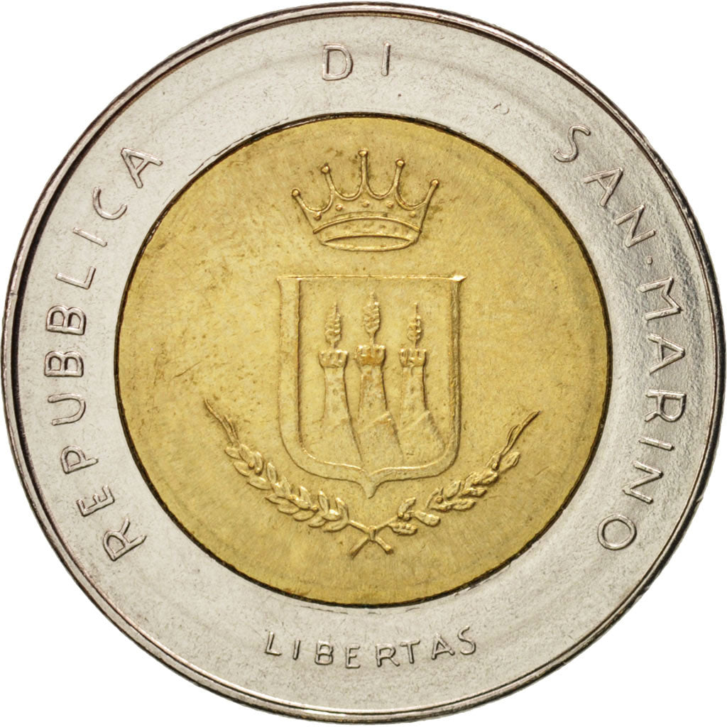 Moneta, San Marino, 500 Lire, 1983, Rome, SPL, Bi-metallico, KM:153
