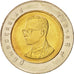 Thailand, Rama IX, 10 Baht, 2001, MS(63), Bi-Metallic, KM:227