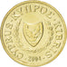 Münze, Zypern, Cent, 2004, UNZ, Nickel-brass, KM:53.3