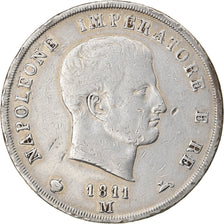 Coin, ITALIAN STATES, KINGDOM OF NAPOLEON, Napoleon I, 5 Lire, 1811, Milan