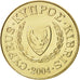 Coin, Cyprus, 20 Cents, 2004, MS(63), Nickel-brass, KM:62.2