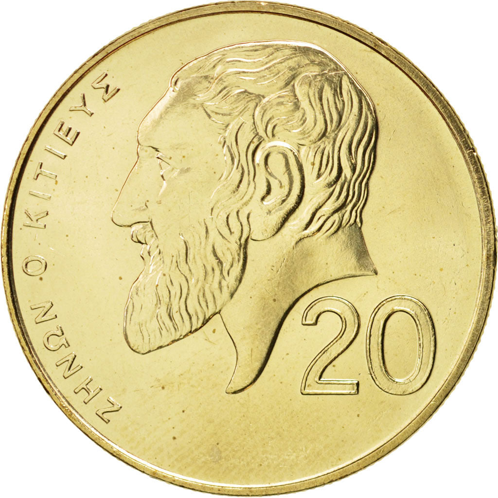 Coin, Cyprus, 20 Cents, 2004, MS(63), Nickel-brass, KM:62.2