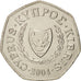 Coin, Cyprus, 50 Cents, 2004, MS(63), Copper-nickel, KM:66