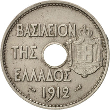 Coin, Greece, George I, 20 Lepta, 1912, EF(40-45), Nickel, KM:64