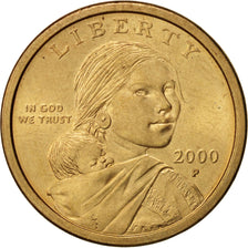Vereinigte Staaten, Sacagawea Dollar, 2000, Philadelphia, AU(55-58), KM:310