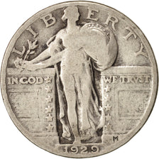 Vereinigte Staaten, Standing Liberty Quarter, 1929, Philadelphia, F, KM:145