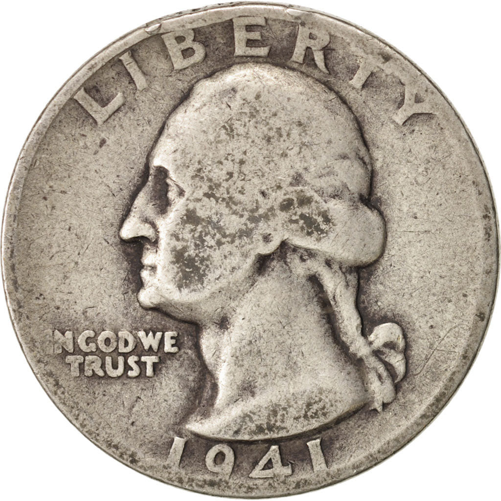 United States, Washington Quarter, 1941, Denver, VF, KM:164