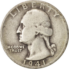 United States, Washington Quarter, 1941, San Francisco, VF, KM:164