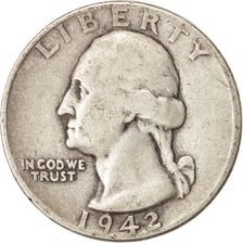 Moneta, Stati Uniti, Washington Quarter, Quarter, 1942, U.S. Mint, Philadelphia