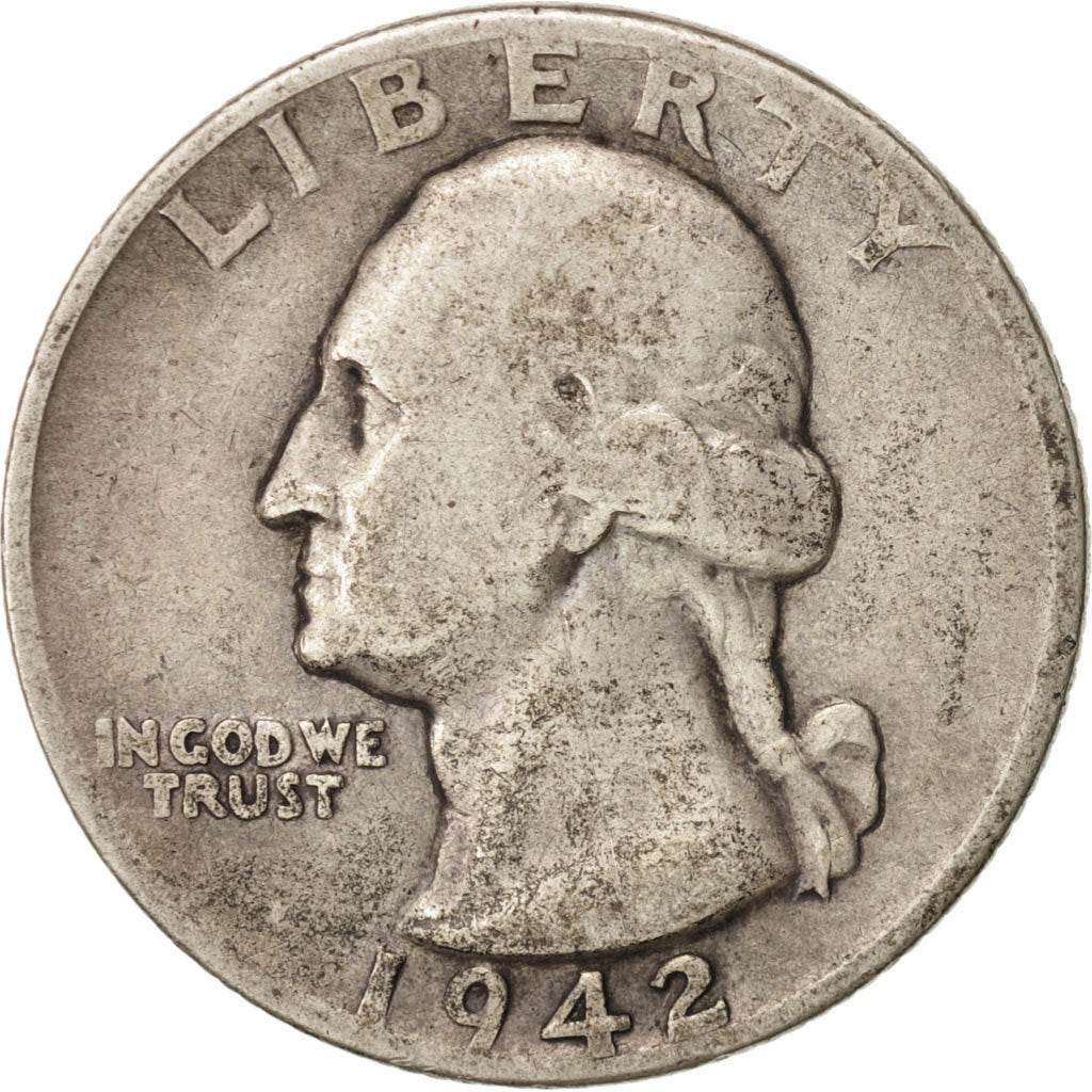 United States, Washington Quarter, 1942, Denver, VF, KM:164