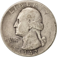 United States, Washington Quarter, 1942, Denver, VF, KM:164